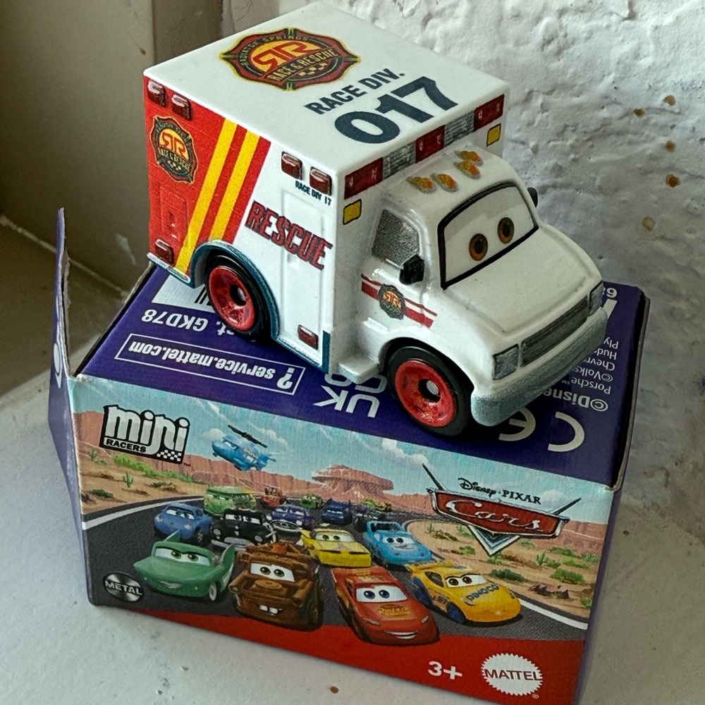 Mattel Disney Pixar Cars Mini Racers Rescue Truck - Morgan Martens